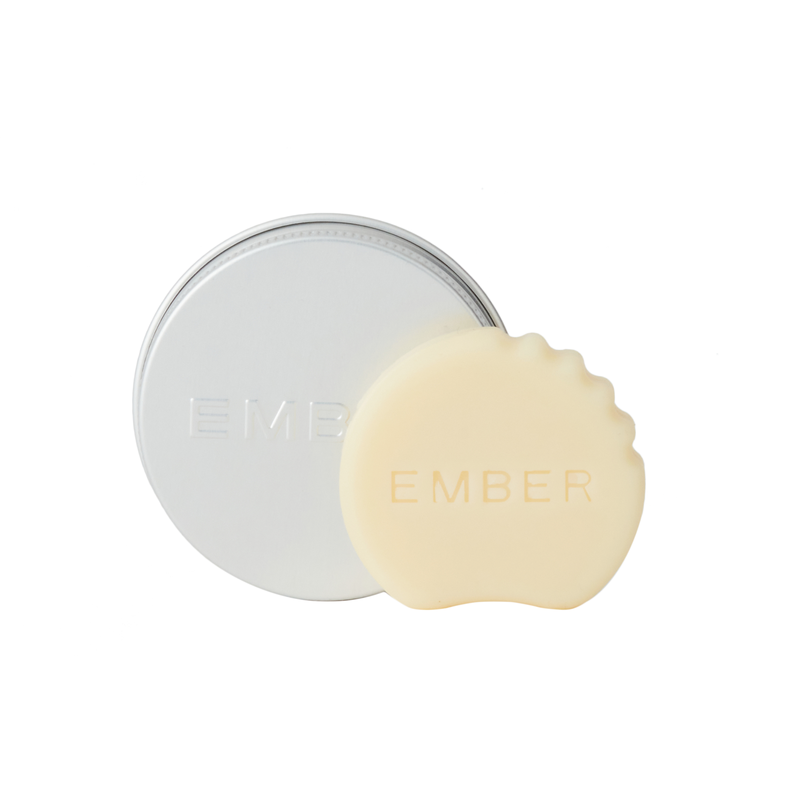 Mini serum bar with a circular container on a white background