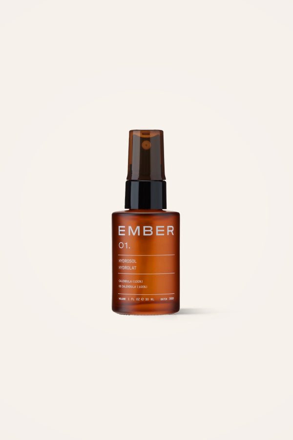 Ember Wellness 01/Hydrosol is made from pure and natural calendula. It is a soothing, mildly sweet and floral mist that will please your senses.