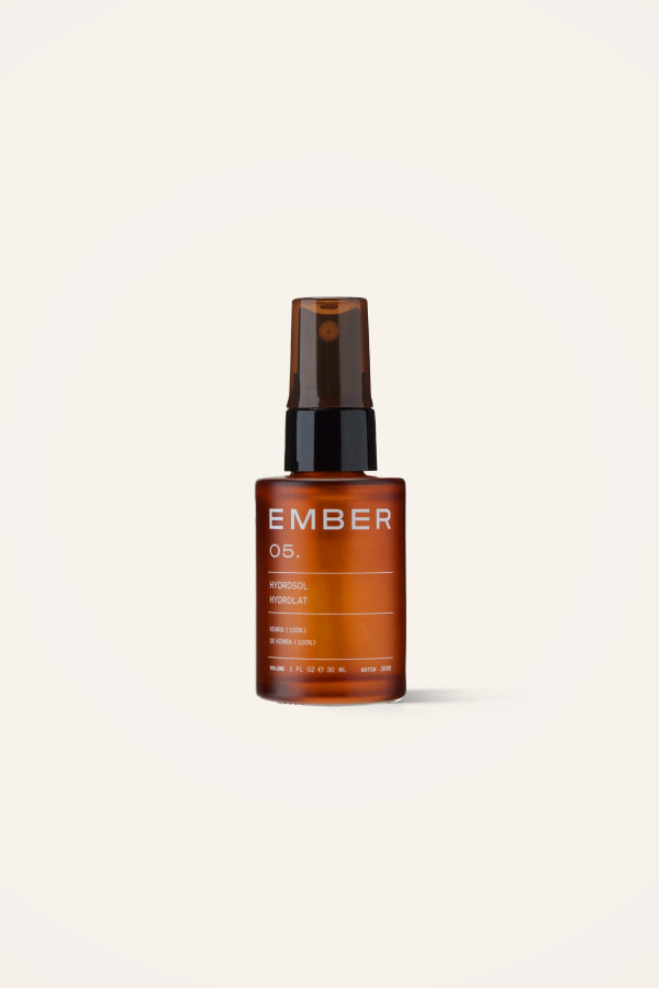 Ember's Kewra Hydrosol, made from pure, sustainably sourced plant waters that deliver hydration to the face, neck, and décolletage.